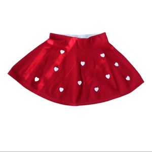 H&M Fine-knit Skirt with Hearts Size   4/6